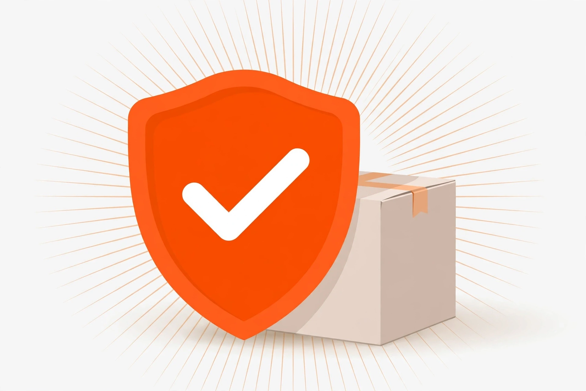 GOFO Tracking: Track Your GOFO Package 10 Illustration of a shield with a checkmark protecting a parcel, showing safe GOFO tracking