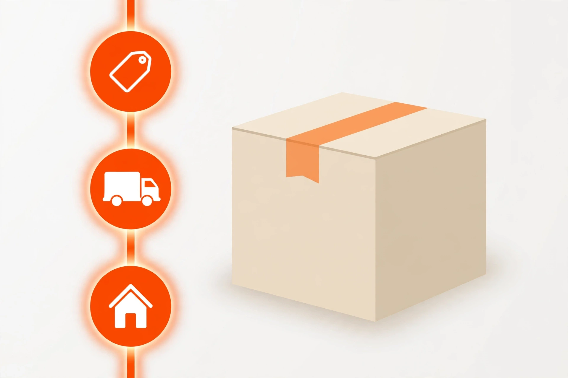GOFO Tracking: Track Your GOFO Package 6 Illustration of the GOFO package tracking status timeline from label created to in transit and delivered